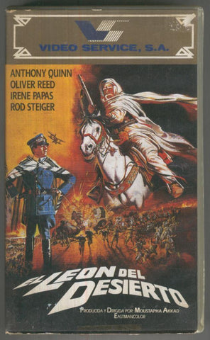 VHS Cine: EL LEON DEL DESIERTO - Moustapha Akkad