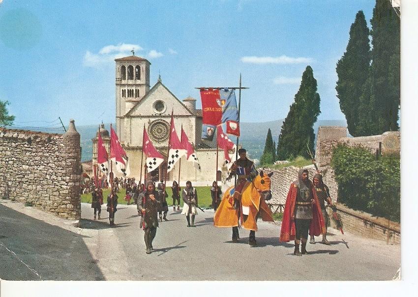 Postal 045485 : Assisi. Manifestazione folcloristica del Calendimaggio