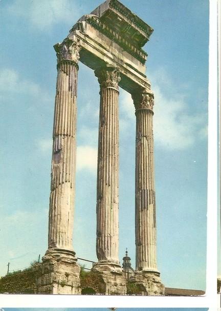 Postal 046880 : Roma. Temple of Castor and Pollux in the Roman Forum