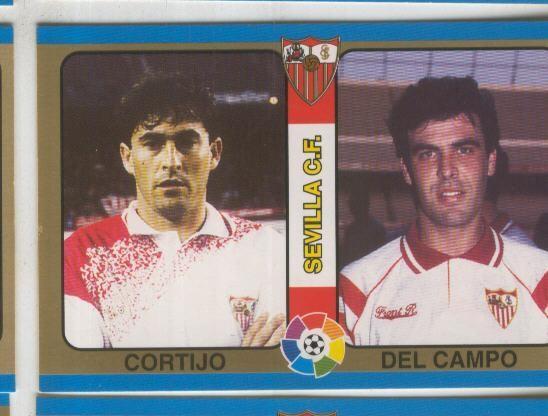 Cromos: Futbol Total Liga 95: Sevilla C.F. numero 050: Cortijo y Del Campo