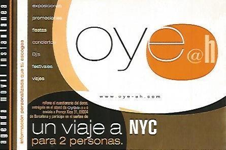 POSTAL PUBLICITARIA 55484: OYE@H