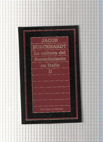 La cultura del Renacimiento en Italia Vol II