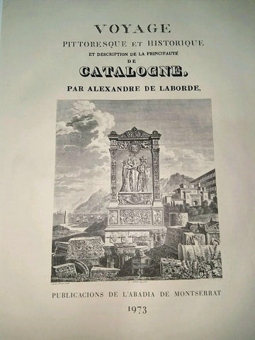 Lamina CATALOGNE, Numero 01: Portada Interior Obra (Abadia de Montserrat 1973)