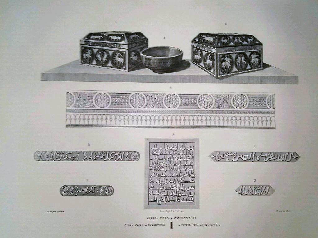 Lamina CATALOGNE, Numero 54: COFRE, COPA e INSCRIPCIONES (1813)