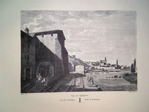 Lamina CATALOGNE, Numero 68: Vista general de GERONA/GIRONA (1813)