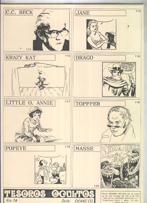 Lamina Tesoros Ocultos: C.C.Beck.Jane-Krazy Kat-Drago