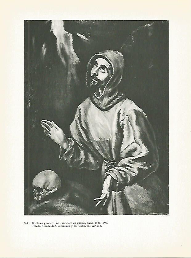 LAMINA 2066: El Greco y taller. San Francisco en extasis