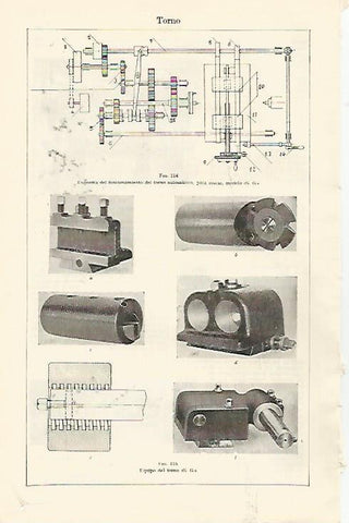 LAMINA ESPASA 1335: Equipo del torno S.G.