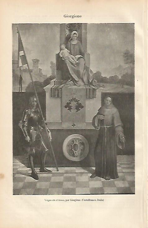 LAMINA ESPASA 2098: Virgen en el trono de Giorgione