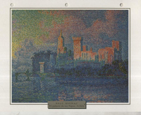 Lamina 25: Paul Signac: El palacio de los Papas, Aviñon
