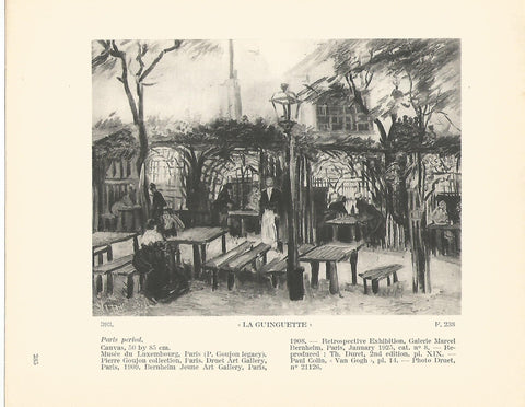 LAMINA 1332: VAN GOGH. La Guinguette