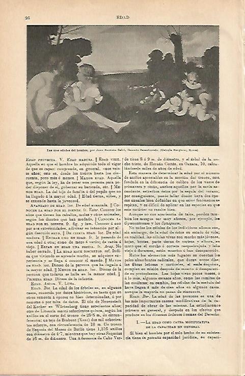 LAMINA ESPASA 6733: Las tres edades del hombre por Salvi
