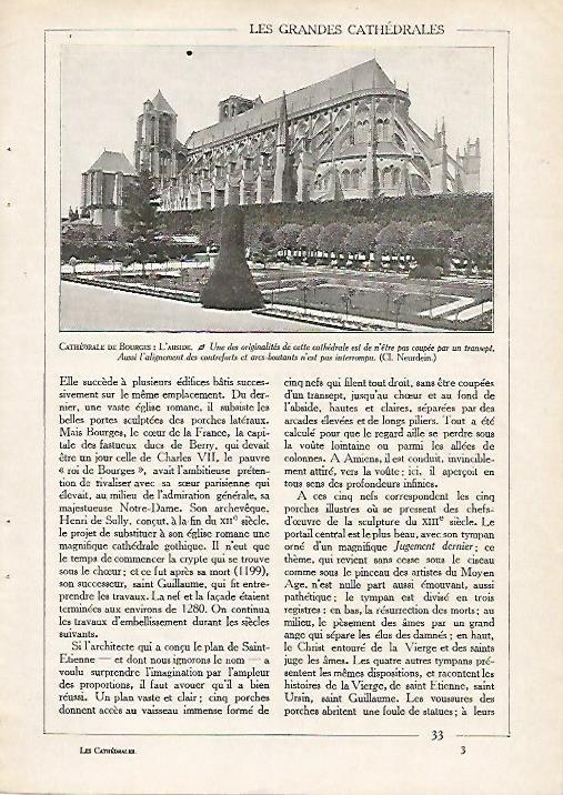 LAMINA 3778: CATEDRAL DE BOURGES. ABSIDE