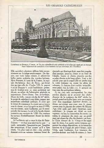 LAMINA 3778: CATEDRAL DE BOURGES. ABSIDE