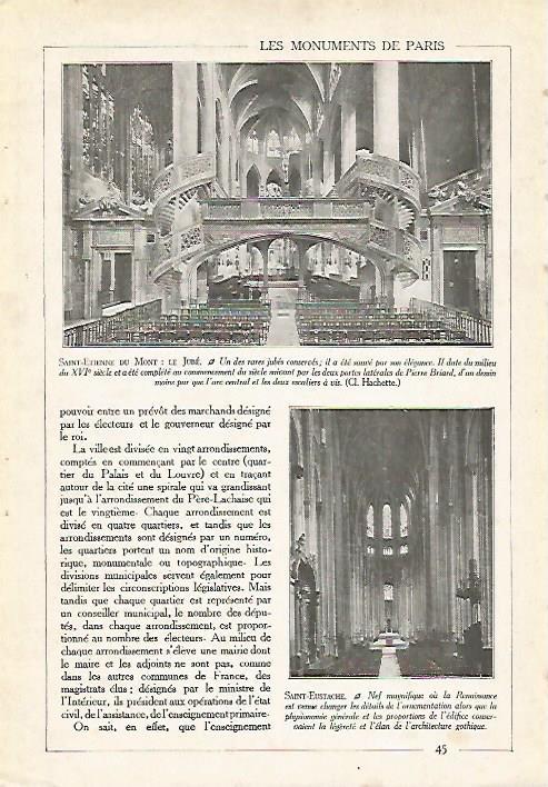 LAMINA 3943: PARIS. SAINT ETIENNE DU MONT