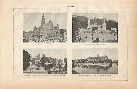 LAMINA ESPASA 11652: Vistas de Breslau Francia