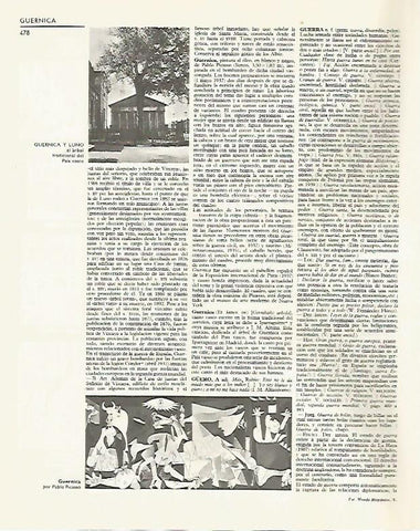LAMINA LAROUSSE 70105: Guernica y Luno . El Guernica de Picasso