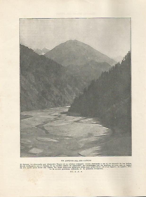 LAMINA 5168: Vista del rio Ganges