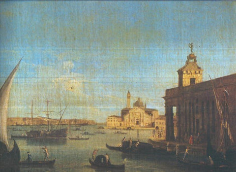 Lamina numero 52: Canaletto: San Giorgio Maggiore y la Aduana de Venecia