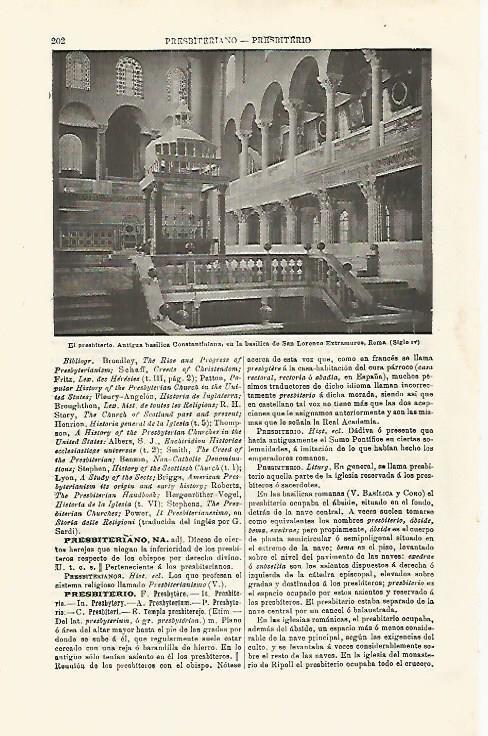 LAMINA ESPASA 16744: El prebisterio en San Lorenzo Extramuros de Roma