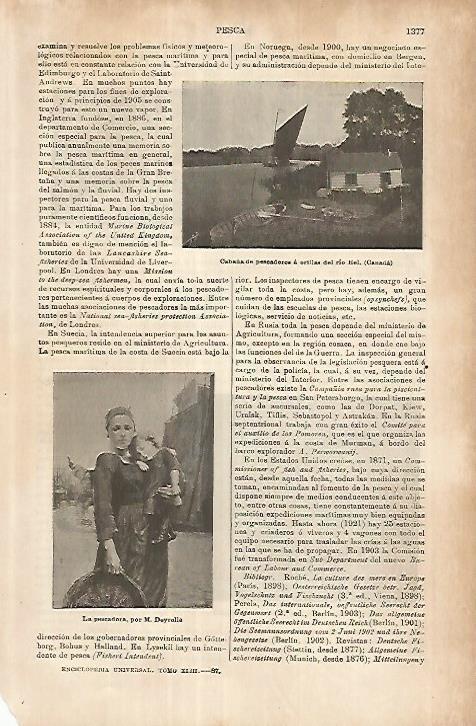 LAMINA ESPASA 18105: Cabaña de pescadores en Canada
