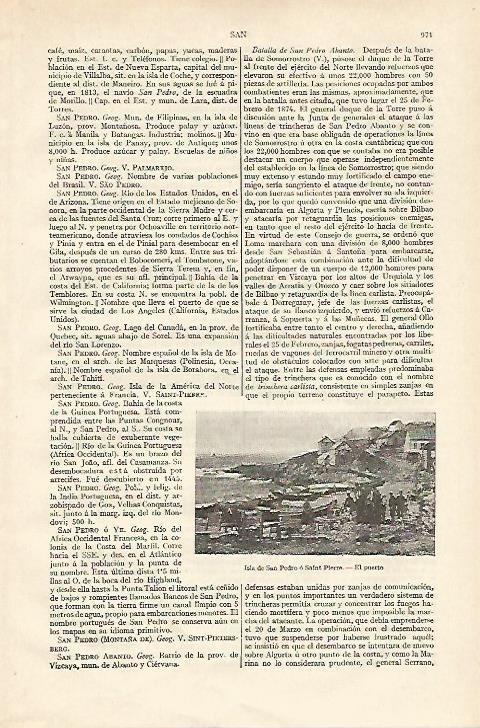 LAMINA ESPASA 18355: Puerto de la Isla de Saint Pierre
