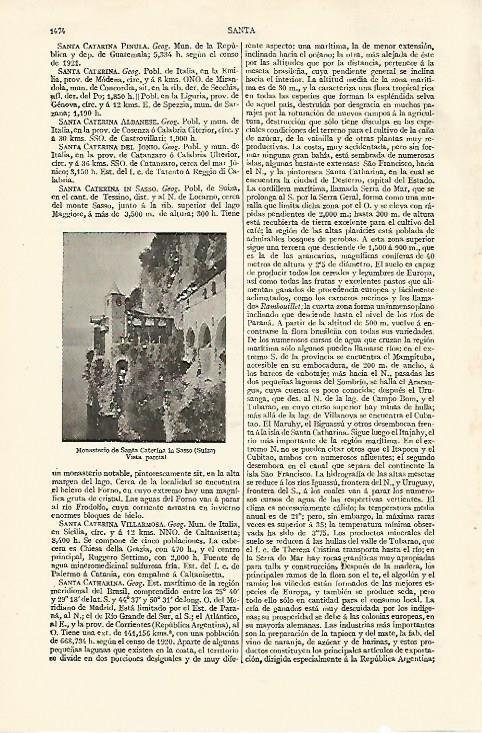 LAMINA ESPASA 18457: Monasterio de Santa Caterina Suiza