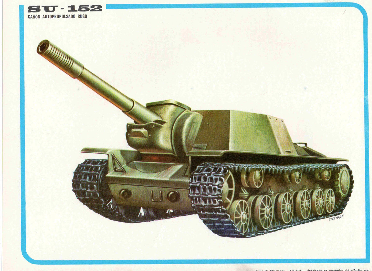 LAMINA 4178: SU-152 Cañon autopropulsado Ruso
