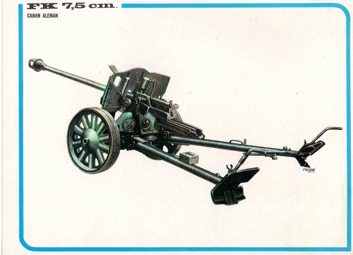 LAMINA 4184: FK 75 cm Cañon Aleman