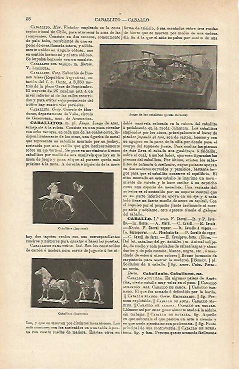 LAMINA ESPASA 14572: Juego de los caballitos