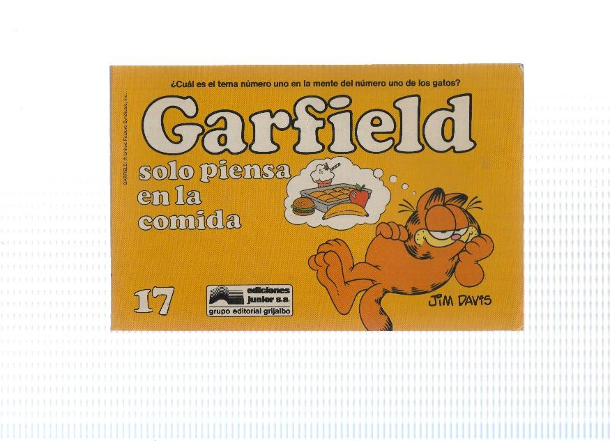 GARFIELD Numero 17: GARFIELD SOLO PIENSA EN COMER (Ediciones Junior 1989)