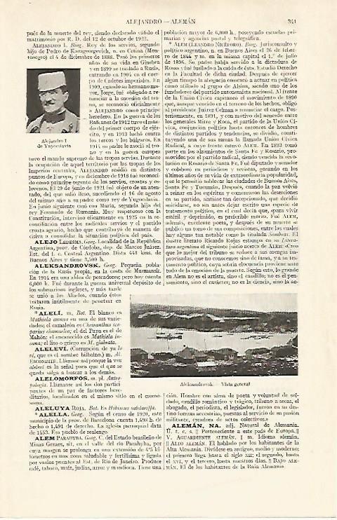 LAMINA ESPASA 19028: Alejandro I de Yugoslavia