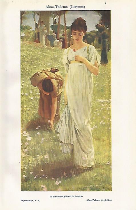 LAMINA ESPASA 19037:La Primavera por L. Alma Tadema