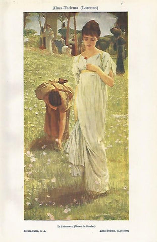 LAMINA ESPASA 19037:La Primavera por L. Alma Tadema