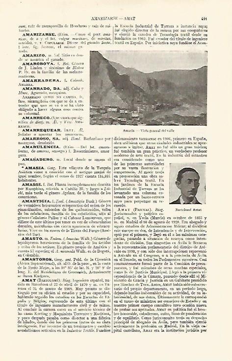LAMINA ESPASA 19047: Valle de Amasia Turquia