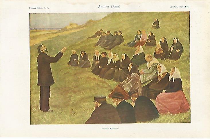 LAMINA ESPASA 19050: Sermon misional por Ana Ancher