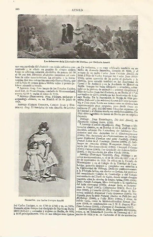 LAMINA ESPASA 19080: Obras por H. Arnold