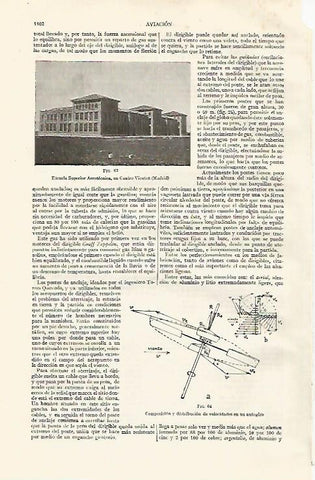 LAMINA ESPASA 19116: Escuela Superior Aerotecnic en Madrid