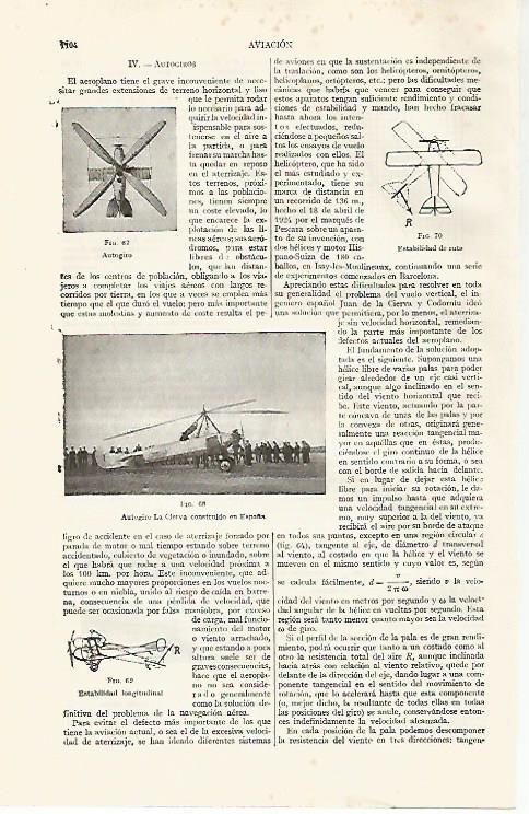 LAMINA ESPASA 19117: Autogiro La Cierva