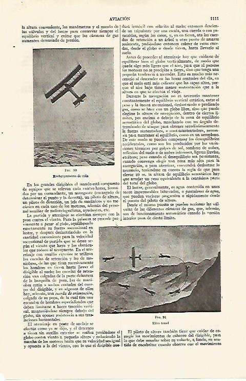LAMINA ESPASA 19120: Aviacion: resbalamiento de cola