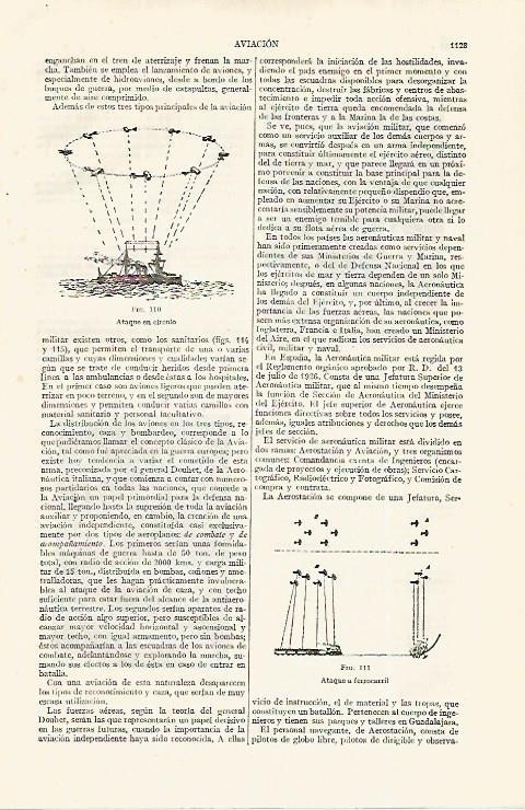 LAMINA ESPASA 19125: Aviacion. Ataque en circulo