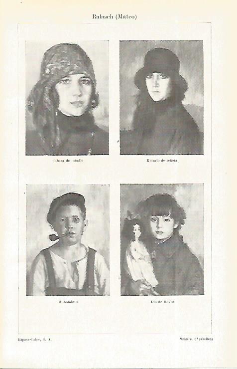 LAMINA ESPASA 19136: Retratos pintados por M. Balasch