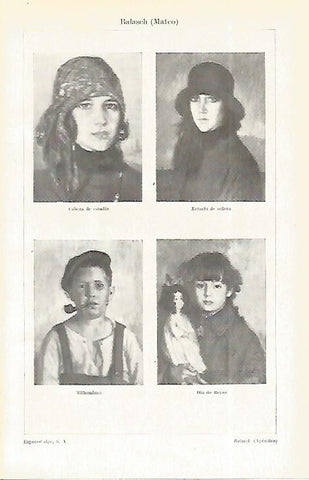 LAMINA ESPASA 19136: Retratos pintados por M. Balasch