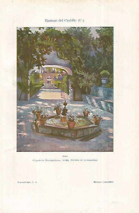 LAMINA ESPASA 19159: Patio por C. Barroso del Castillo