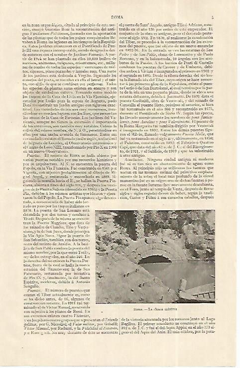 LAMINA ESPASA 19163: Cloaca Maxima en Roma