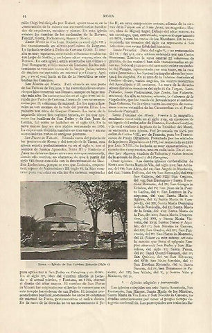 LAMINA ESPASA 19167: Iglesia de San Esteban Rotondo en Roma