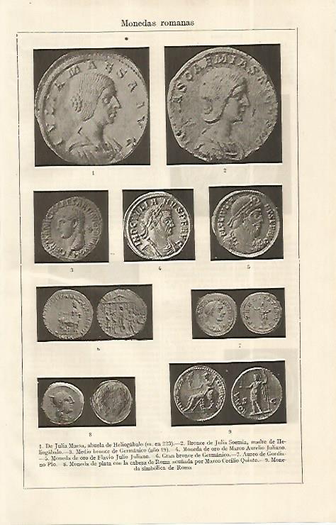 LAMINA ESPASA 19183: Monedas de la antigua Roma
