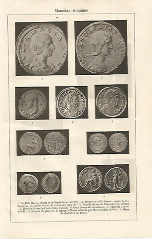 LAMINA ESPASA 19183: Monedas de la antigua Roma