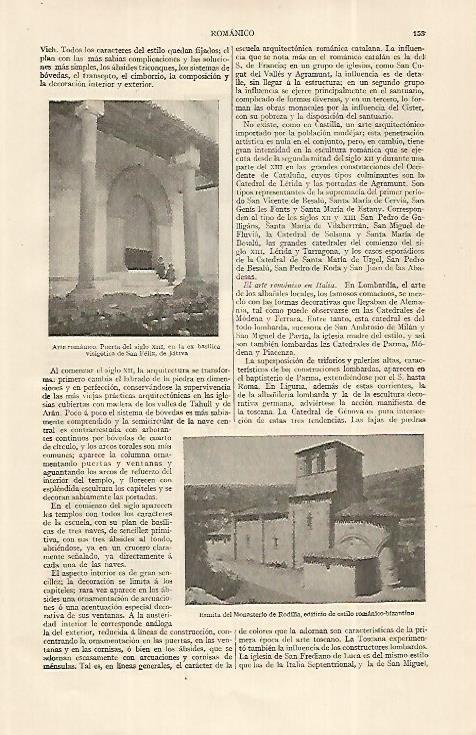 LAMINA ESPASA 19208:Basilica de San Felix en Jativa Valencia