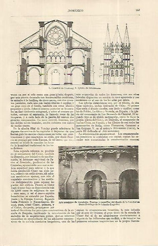 LAMINA ESPASA 19210: Catedral de Limburg